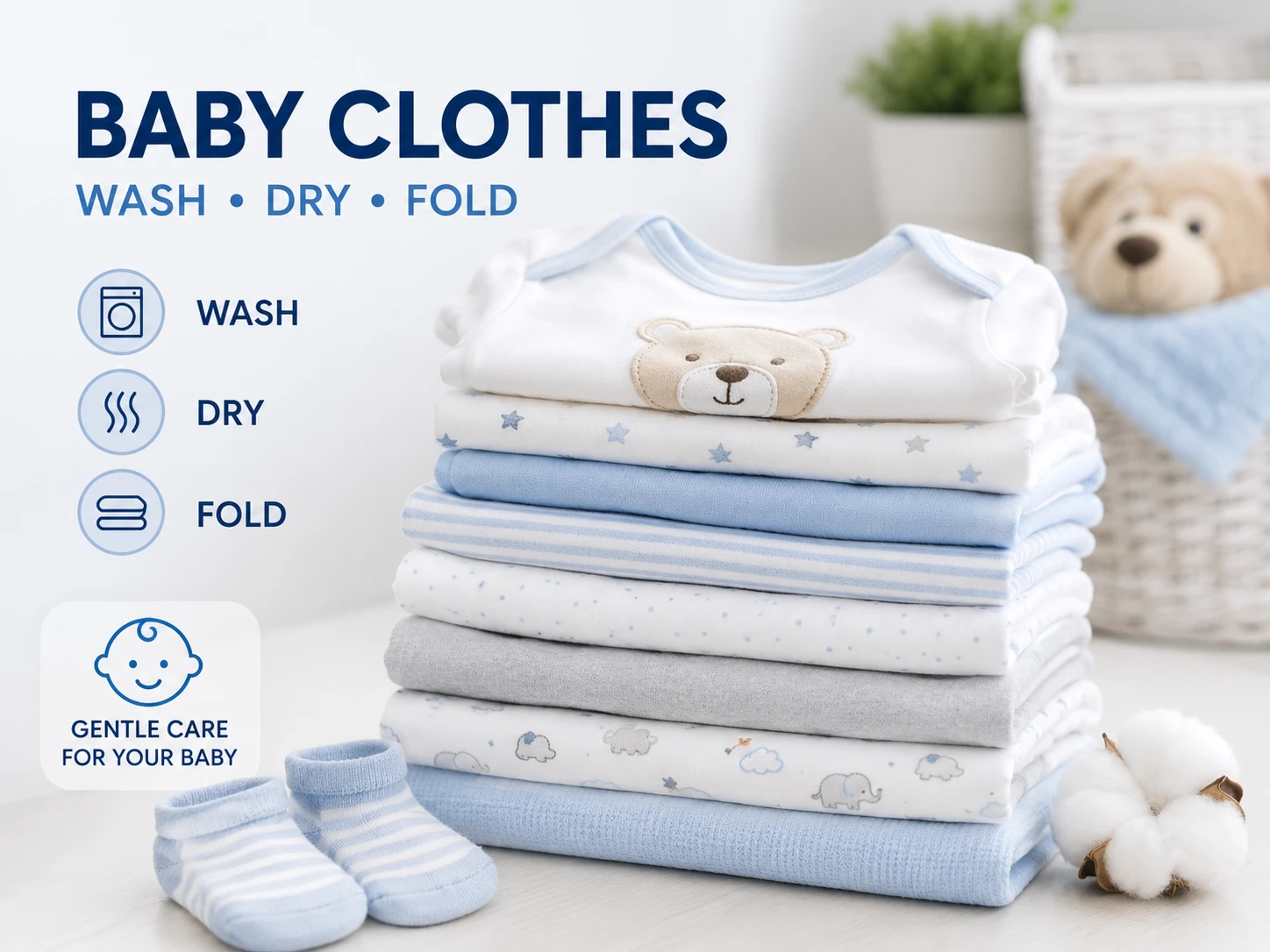 Baby clothe laundry service in Auckland